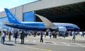 Boeing 787 с гребневыми законцовками.