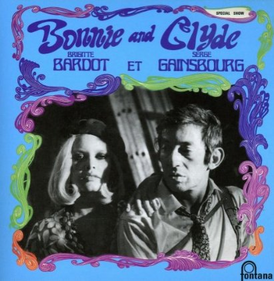 Обложка альбома Сержа Генсбура и Брижит Бардо «Bonnie and Clyde» (1968)