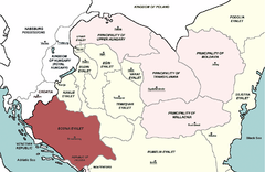 Боснийский пашалык на карте