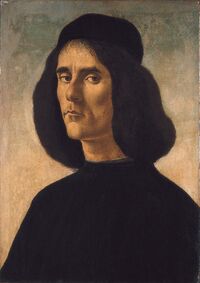 Портрет Михаила Марулла работы Боттичелли, около 1496 года.