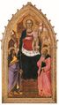 Мадонна с младенцем и четырьмя святыми. Музей Бруклина, Нью-Йорк.