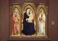 Триптих Мадонна с младенцем, Святой Иаков и Святой Иоанн Богослов, Сано ди Пьетро, ок. 1460-1462 гг.
