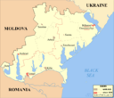 Буджак (украинская часть) на карте Одесской обл. Украины