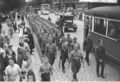 Колонна бойцов СА марширует по улицам округа Шпандау. Берлин, 1932 г.