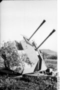 3,7 cm FlaK-Zwilling 43 в Северной Франции, 1944 год.