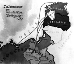 Нацистский план 1939 года по переселению балтийских немцев в Вартеланд с территории Латвии и Эстонии