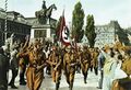 Бойцы СА во главе с Хорстом Весселем маршируют по улицам Нюрнберга, 1929 г.