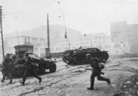 Уличные бои в городе 25 октября 1941