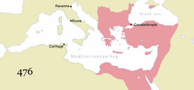 Изменение границ Византийской империи