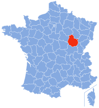 Кот-д’Ор на карте