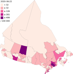 COVID-19 outbreak Canada per capita cases map.svg