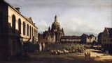 Новый рынок в Дрездене. 1747. Холст, масло. Государственный Эрмитаж, Санкт-Петербург