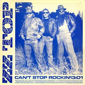 Обложка сингла ZZ Top «Can't Stop Rockin'» (1985)