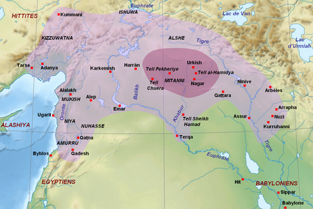 Митанни и его наибольшая экспансия при завоеваниях Сауссадаттара. Середина XV в. до н. э.
