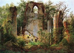 Каспар Давид Фридрих. "Развалины монастыря Эльдена" 1825 г.