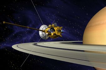«Кассини-Гюйгенс» выходит на орбиту Сатурна (рисунок)