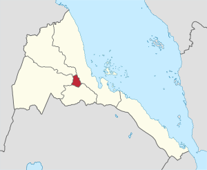 Центральная провинция (Зоба Маэкель) на карте