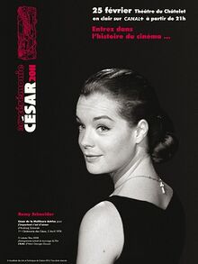 Плакат 36-й церемонии, с изображением актрисы Роми Шнайдер