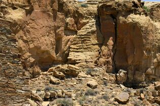 Доисторическая лестница Чако, Национальный исторический парк Чако, Нью-Мексико