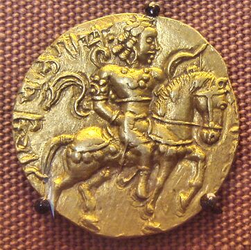 Монета с портретом Чандрагупты II