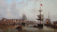 Общий вид на порт Руана, 1855, Музей изящных искусств (Руан).