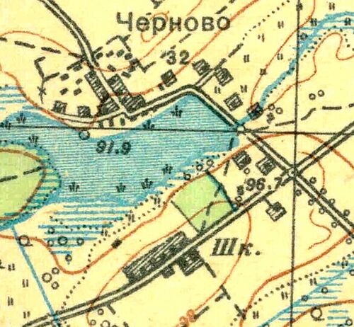 План деревни Черново. 1931 год