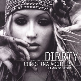 Обложка сингла Кристины Агилеры при участии Redman «Dirrty» (2002)