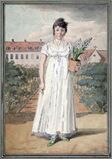 Кристина Вильгельмина Августа Гейслер, жена художника. 1800 год