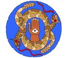 Рогатые змеи. Изображение времён миссисипской культуры на песчаниковой плите из Маундвиля