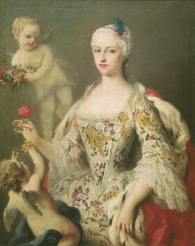 Портрет Марии Антонии кисти Якопо Амигони, ок. 1750 года