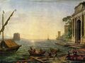 Морская гавань при восходе солнца (1674) — Клод Лоррен.