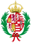 Coat of Arms of Anna of Austria (1549-1580), Queen Consort of Spain.svg