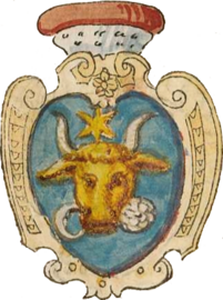 Герб Молдавского княжества из немецкого гербовника, примерно 1586 г.
