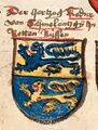 Первый рисунок из рукописи «Хроники Констанцского собора[чеш.]» 1464 года[24][25]