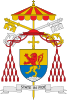 Папский гонфалон (амбреллино), папский крест, ключи Св. Петра
