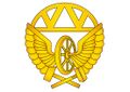 Современная петличная эмблема Железнодорожных войск ВС РФ
