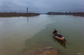 Слияние Куры и Аракса в Сабирабаде