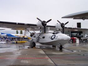 Двойные обтекаемые подкосы на PBY Catalina
