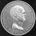 Решка серебряного константиновского рубля 1825