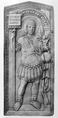 Император Гонорий. Консульский диптих Флавия Аниция Петрония Проба (406 год)