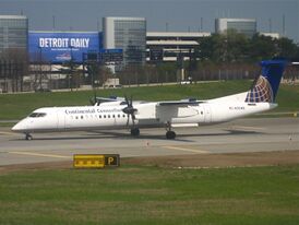 DHC-8-402 Q400 авиакомпании Colgan Air в ливрее Continental Connection, идентичный разбившемуся