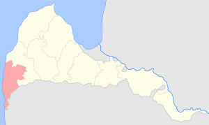 Гробинский уезд на карте