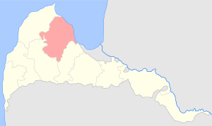 Тальсенский уезд на карте