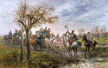 Путешествие двора польского магната во времена короля Августа III Саксонского, 1880