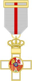 Cross of the Military Merit (Spain) - White Decoration.svg