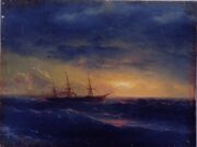 Cruiser in the sea at night (Aivazovsky).jpg