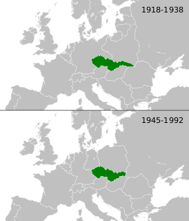 Карта Чехословакии до и после Второй мировой войны.