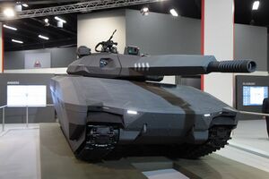 Концепт PL-01 на Международной выставке оборонной промышленности в 2013 г.