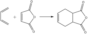 Присоединение бутадиена к малеиновому ангидриду