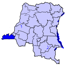 Центральное Конго на карте